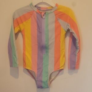 Old Navy Multicolor Striped Kids Swimsuit
